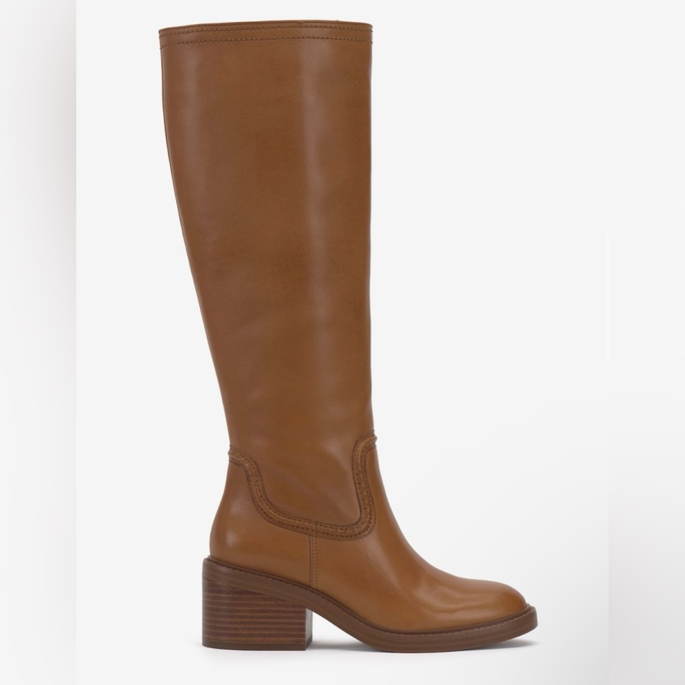 Vince Camuto Vuliann Extra Wide-Calf Boot -  Golden Walnut